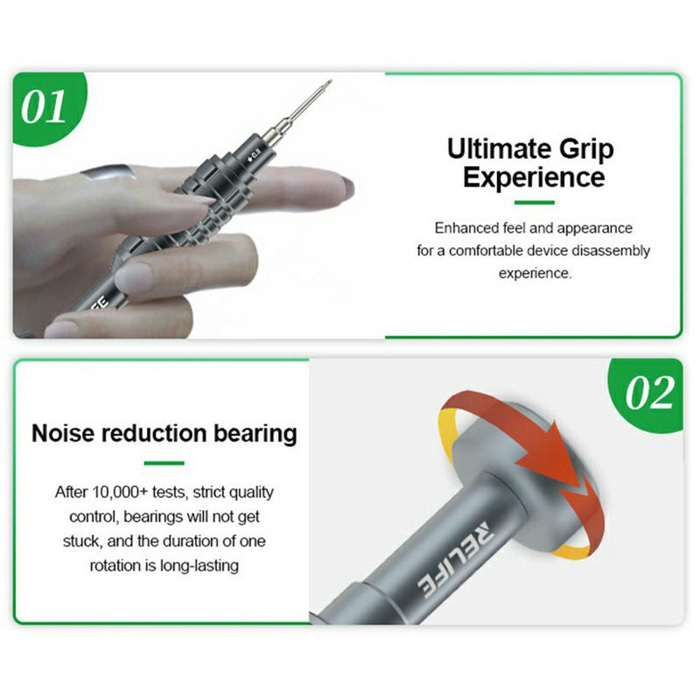 RELIFE RL-730 Magnetic Screwdriver Phone Tablet Laptop LCD Screen Disassembly Tools