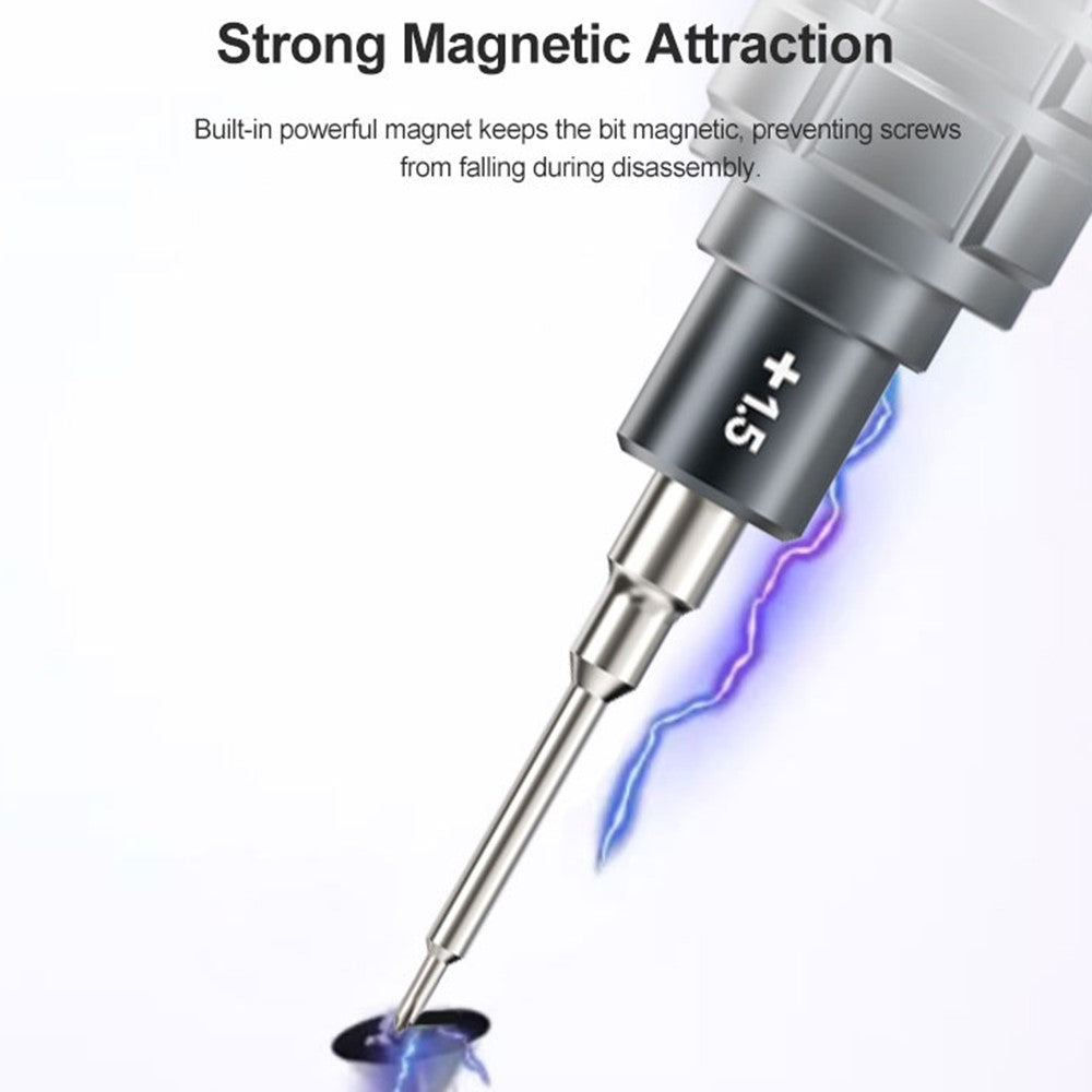 RELIFE RL-730A Screwdriver Set 5-in-1 Strong Magnetic Suction Extra Hard S2 Steel Bits Repair Tools