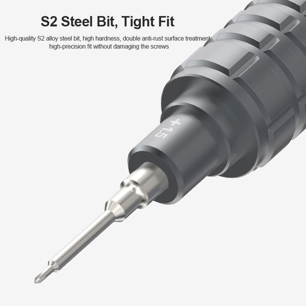 RELIFE RL-730A Screwdriver Set 5-in-1 Strong Magnetic Suction Extra Hard S2 Steel Bits Repair Tools