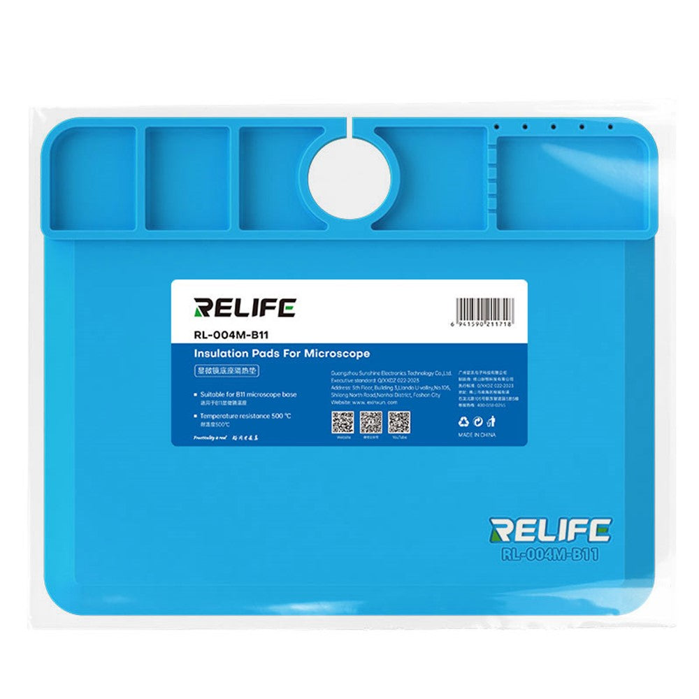 RELIFE RL-004M-B11 Microscope Base Silicone Pad High Temperature Resistance 500℃ Mat