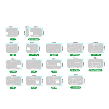 RELIFE RL-601T 31 in 1 Fixture Set For iPhone X