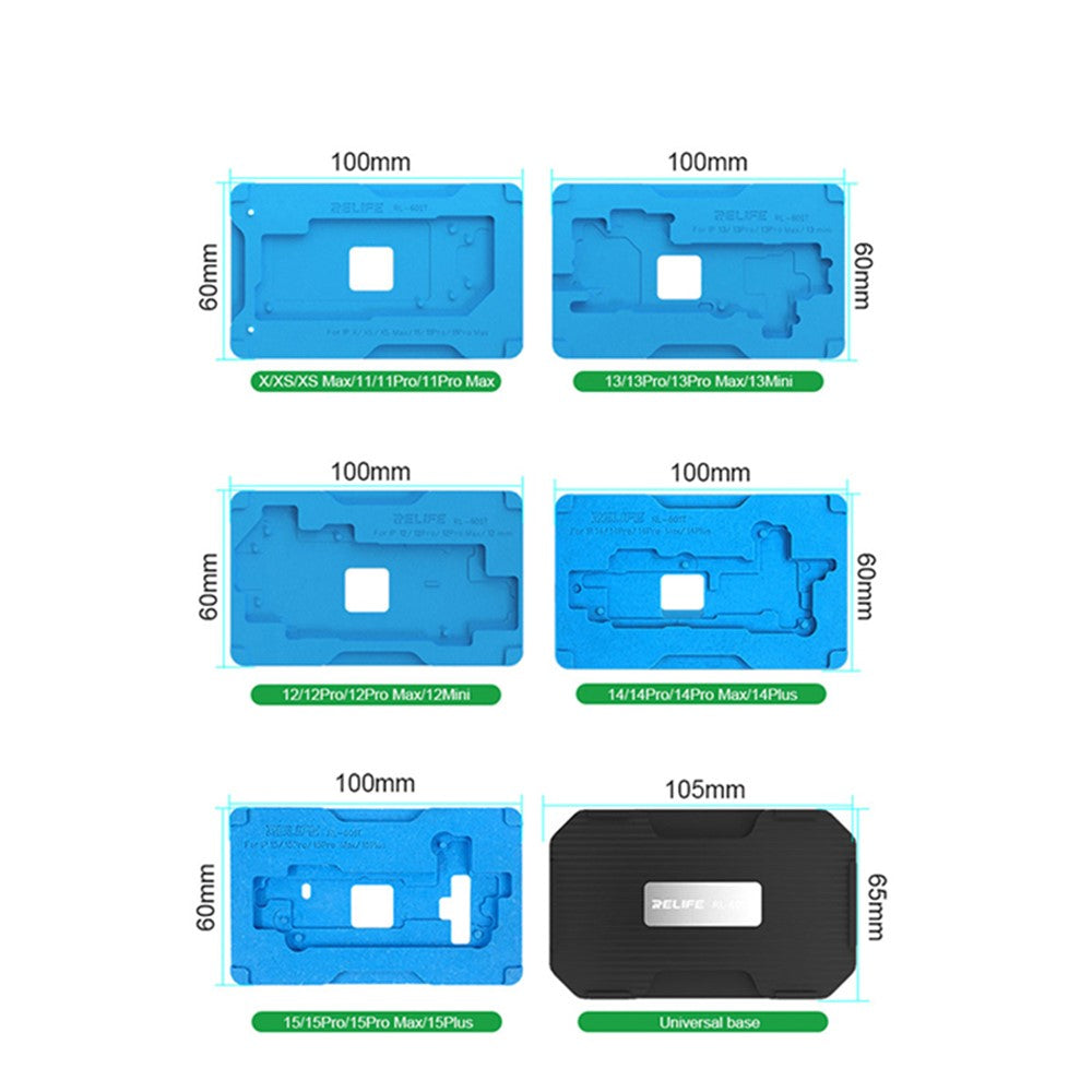 RELIFE RL-601T 31 in 1 Fixture Set For iPhone X