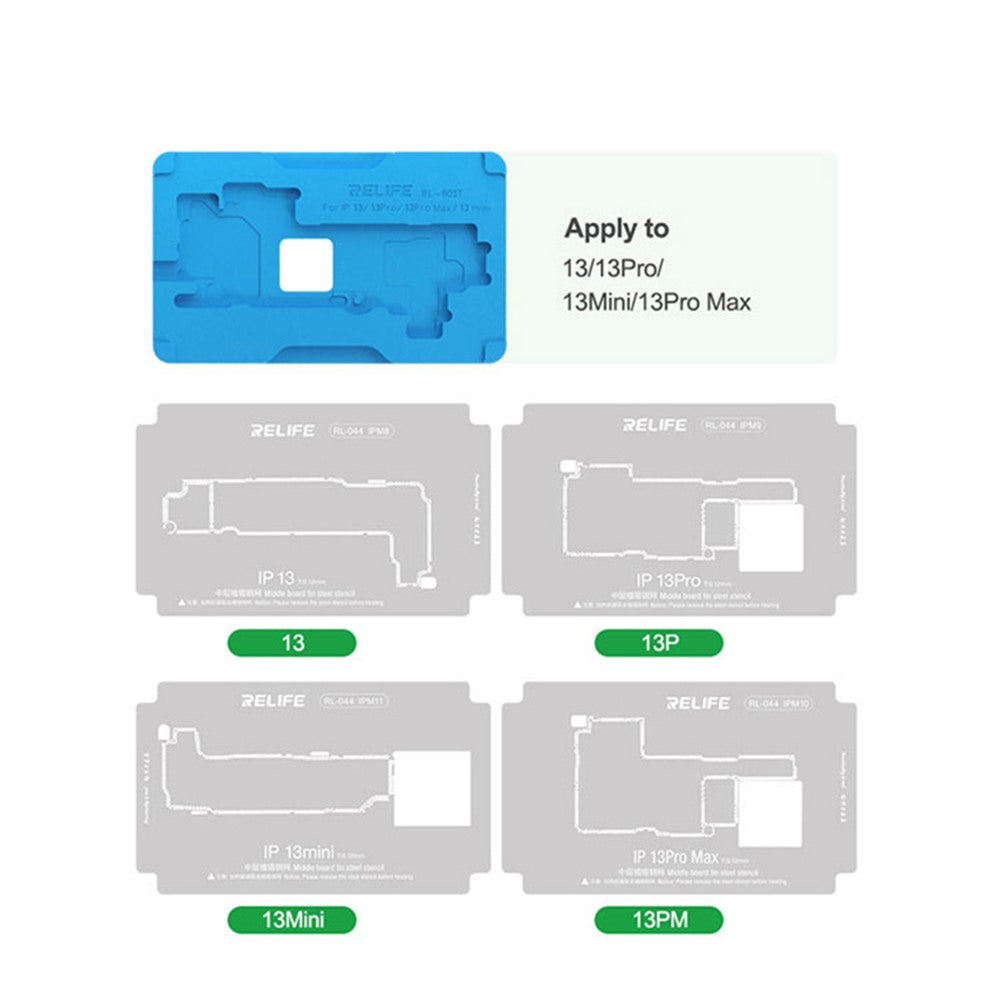 RELIFE RL-601T 31 in 1 Fixture Set For iPhone X