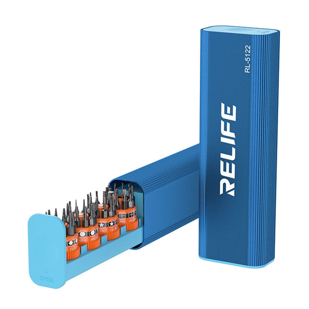 RELIFE RL-5122 43 in 1 Rotary Screwdriver Tool Set Innovative Rotating Shaft with 40 Screwdriver Bits