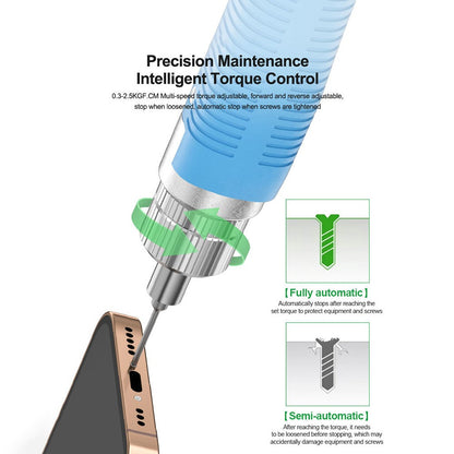 RELIFE E2 Torque Electric Screwdriver Set Adjustable Forward and Reverse Rotation Repair Tools