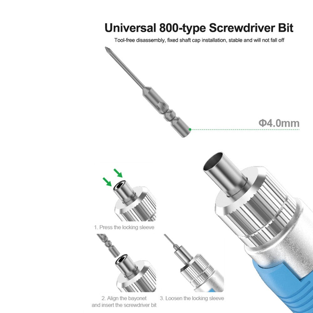 RELIFE E2 Torque Electric Screwdriver Set Adjustable Forward and Reverse Rotation Repair Tools
