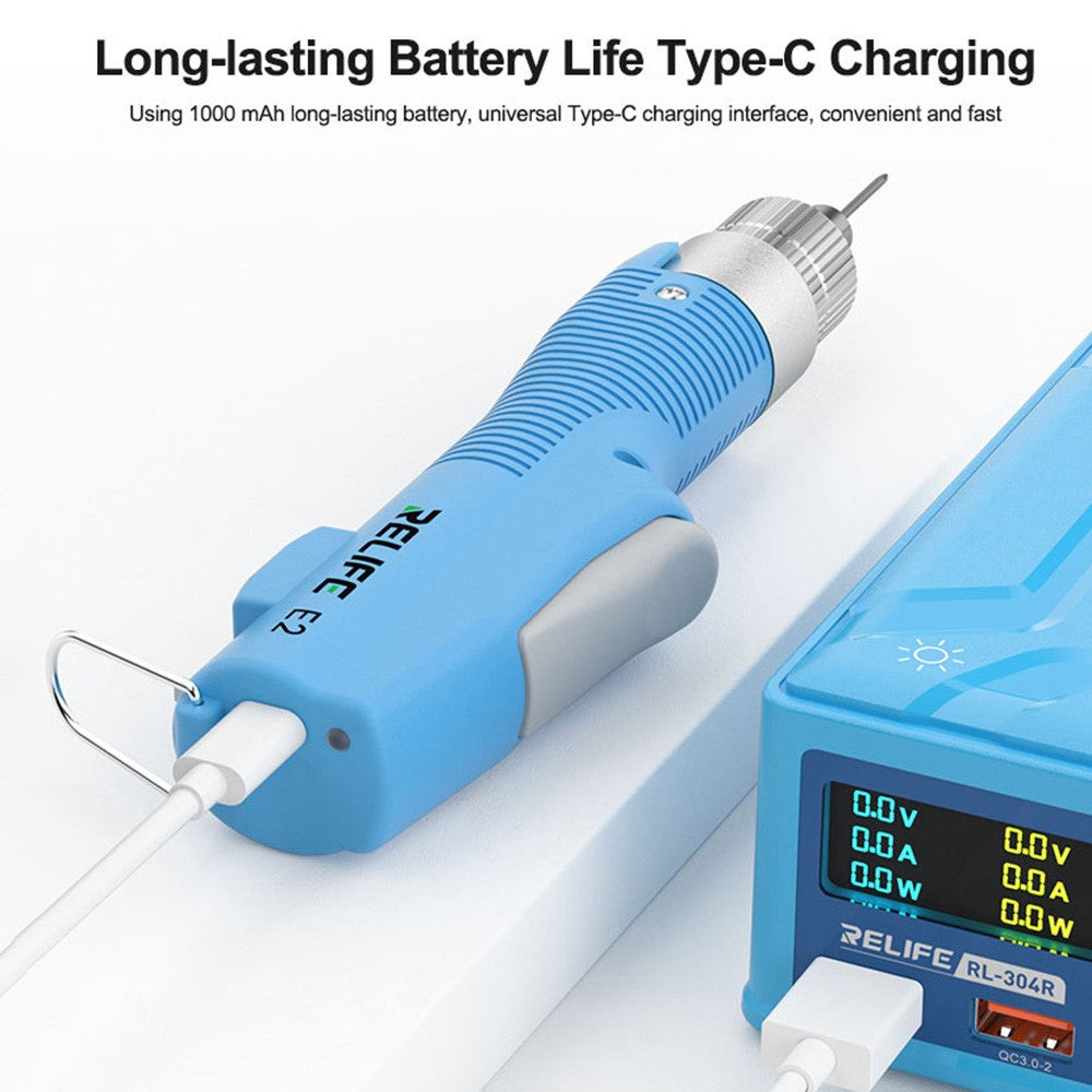 RELIFE E2 Torque Electric Screwdriver Set Adjustable Forward and Reverse Rotation Repair Tools