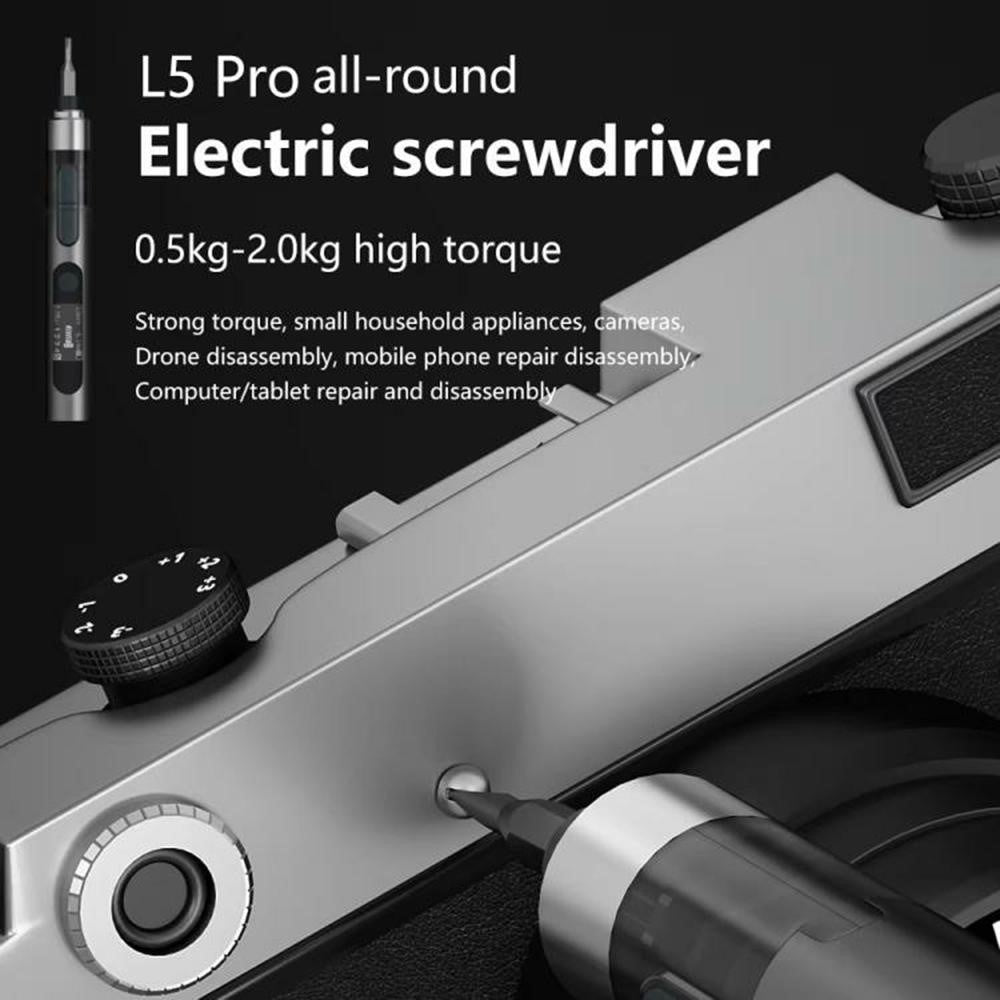 MAANT L5 Pro Electric Screwdriver Set Precision Multi-Function Smartphone Repair Tool Kit with 24 Bits