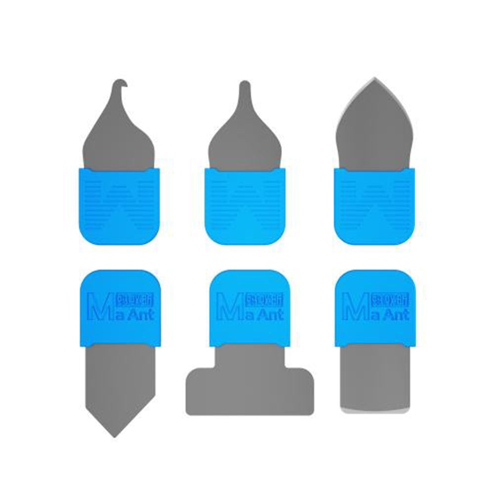 MAANT MY-118 6 in 1 Metal Steel Opening Pry Tool Ultra Thin Phone Battery Glue Removal Blade Set