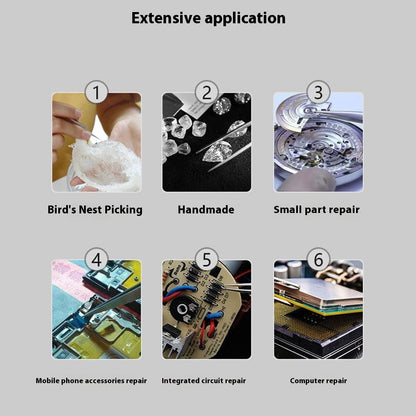 MAANT SS-A1 Stainless Steel Tweezers Non-Magnetic High Precision Jump Wire Clip for Phone Repair
