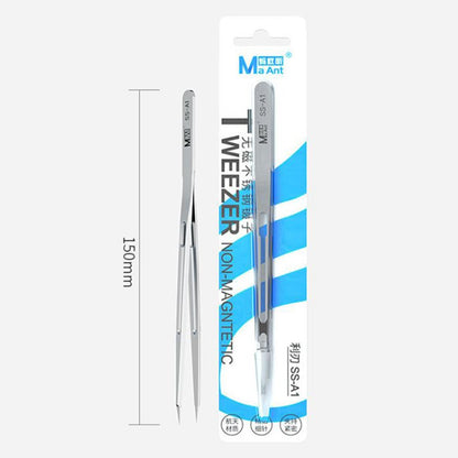 MAANT SS-A1 Stainless Steel Tweezers Non-Magnetic High Precision Jump Wire Clip for Phone Repair