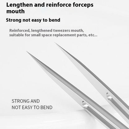 MAANT SS-A1 Stainless Steel Tweezers Non-Magnetic High Precision Jump Wire Clip for Phone Repair
