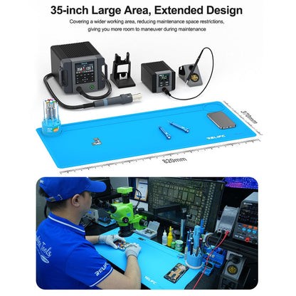 RELIFE RL-004DQ 35 inch Silicone Repair Pad High Temperature Resistant for BGA PCB Mobile Phone Soldering Repair Work Mat