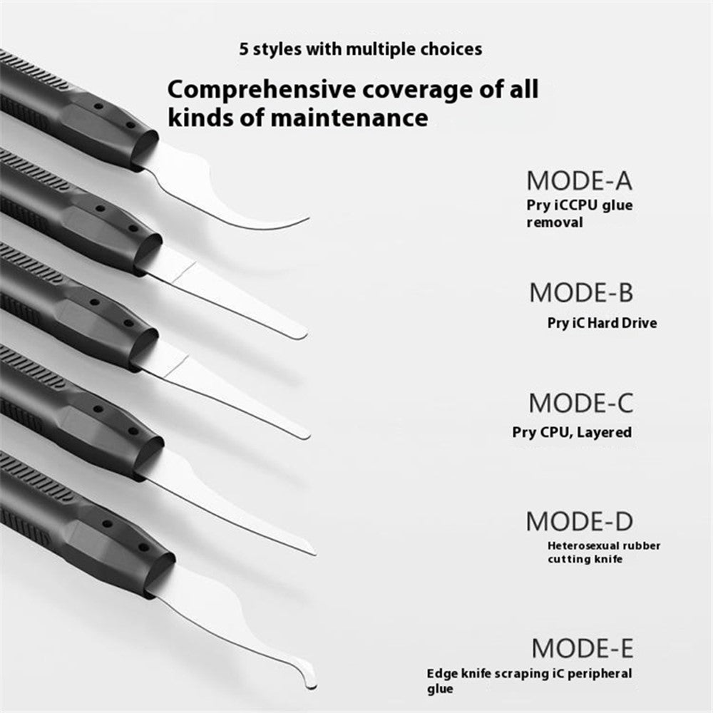 MAANT M075 5Pcs / Set Phone Repair Tools Pry Bar Kit Motherboard Scraper for Chip Removal / Adhesive Removal
