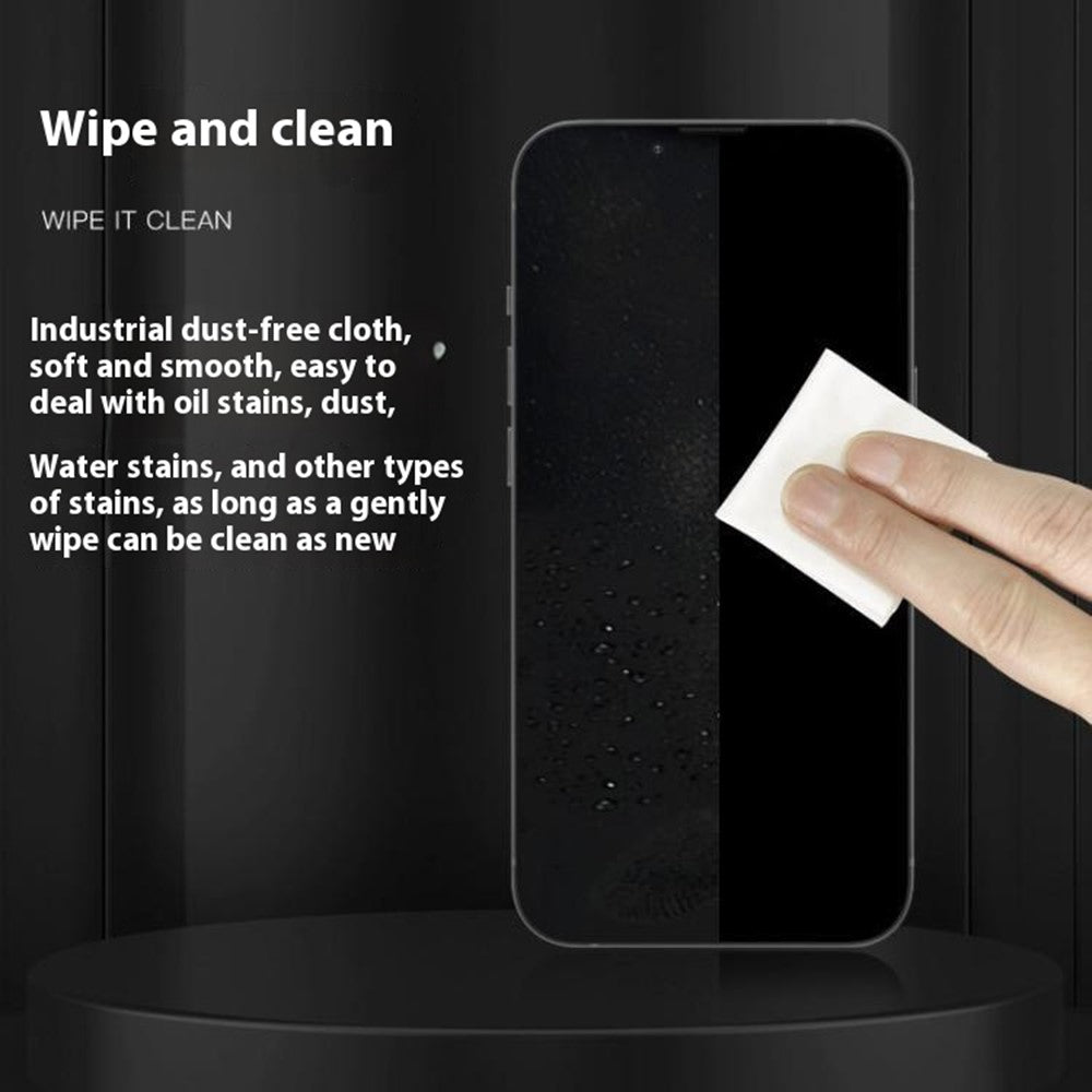 MAANT 100 Pcs  /  Pack Static Fiber Dust-Free Cloth Lint-Free Wipes LCD Screen Cleaning Cloth