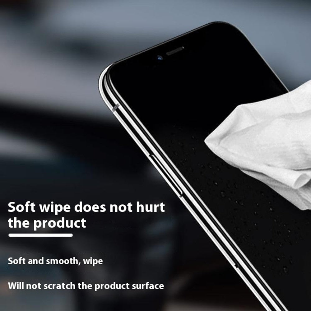MAANT 100 Pcs  /  Pack Static Fiber Dust-Free Cloth Lint-Free Wipes LCD Screen Cleaning Cloth