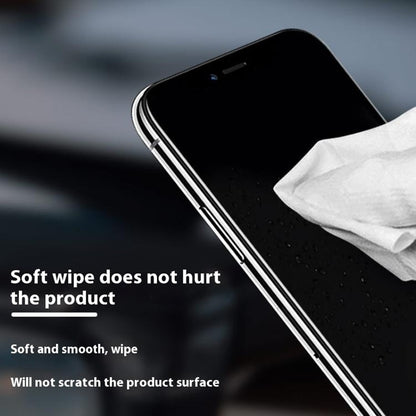 MAANT 100 Pcs  /  Pack Static Fiber Dust-Free Cloth Lint-Free Wipes LCD Screen Cleaning Cloth