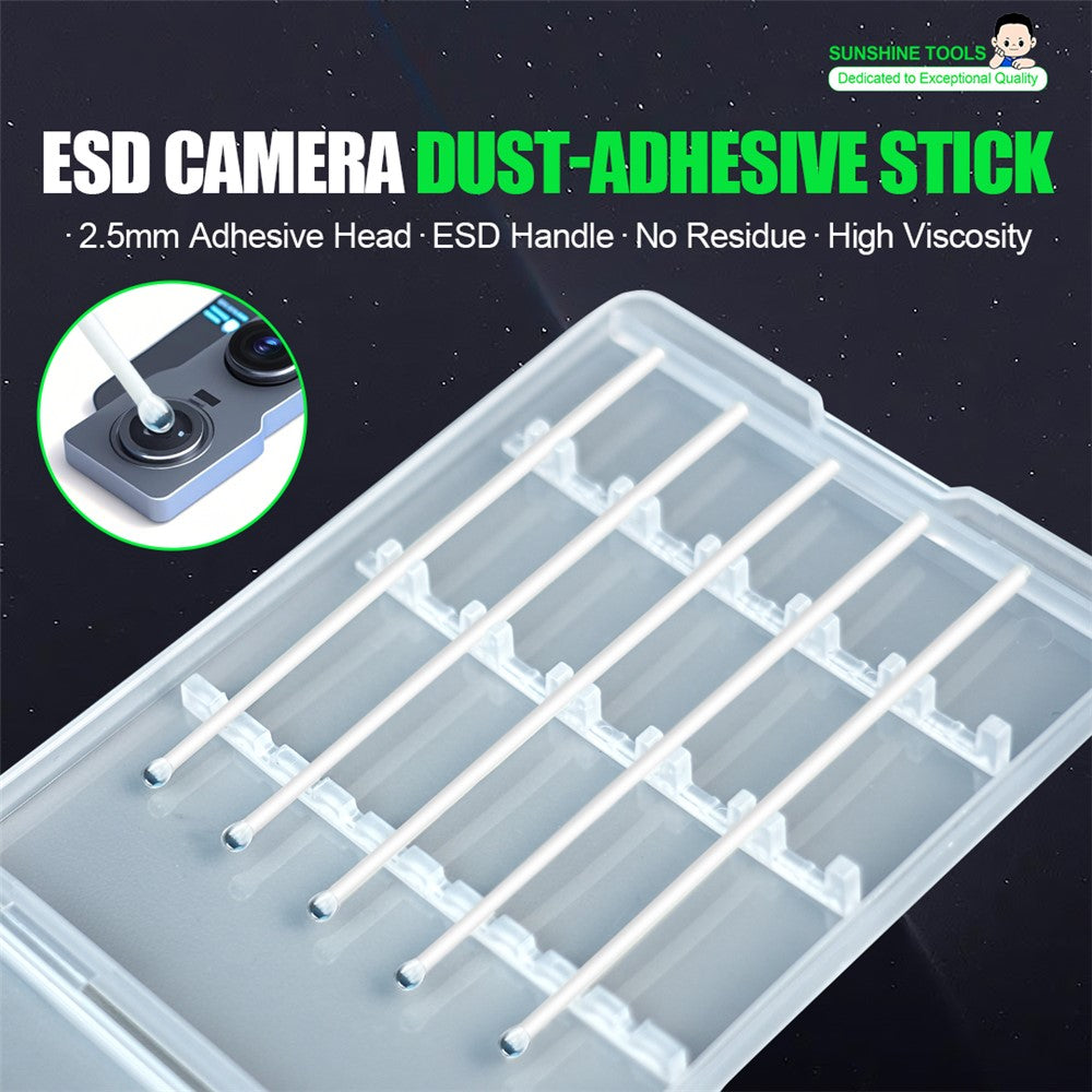RELIFE RL-094A 10PCS ESD Camera Dust-Adhesive Stick Phone Lenses Optical Lenses Dust Removal No Residue