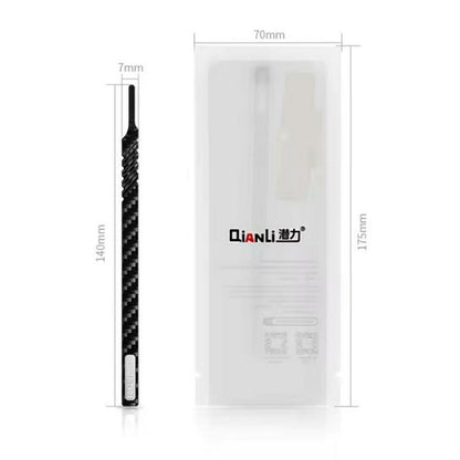 QIANLI TX01 For Electronics Ergonomic Design Carbon Fiber Non Magnetic Anti Static Universal Repair Knife Handle