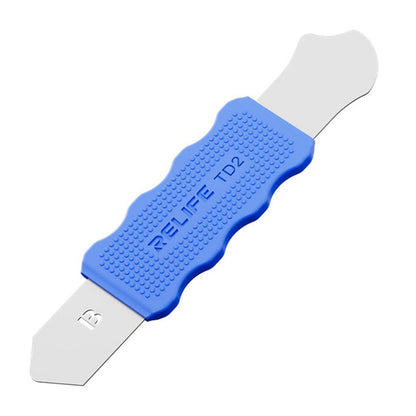 RELIFE TD2 Multifunctional Disassembly Tool for Phone Repair Precision Forged Bendable Steel with Non Slip Silicone Cover