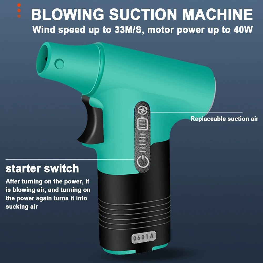 Handheld Blower Vacuum Cleaner Cordless Rechargeable 3-Speed Adjustable for Home / Car / Office