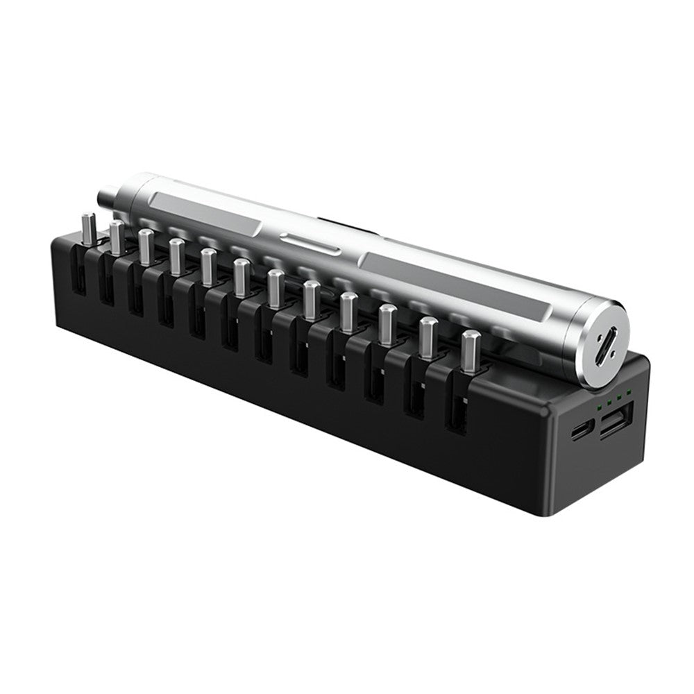 TBK BK-009 Ergonomic Electric Screwdriver with 24 Magnetic Bits Set for Electronics Repair