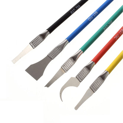 BEST BST-70 5-in-1 CPU Pry Knife Kit Mobile Phone Motherboard BGA Chip Remove Repair Tool