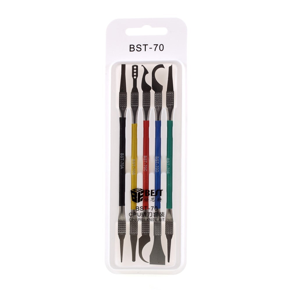 BEST BST-70 5-in-1 CPU Pry Knife Kit Mobile Phone Motherboard BGA Chip Remove Repair Tool