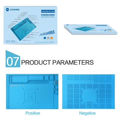 SUNSHINE SS-004E Multi-Functional Repair Station Insulation Silicone Pad Maintenance Platform with Magnetic