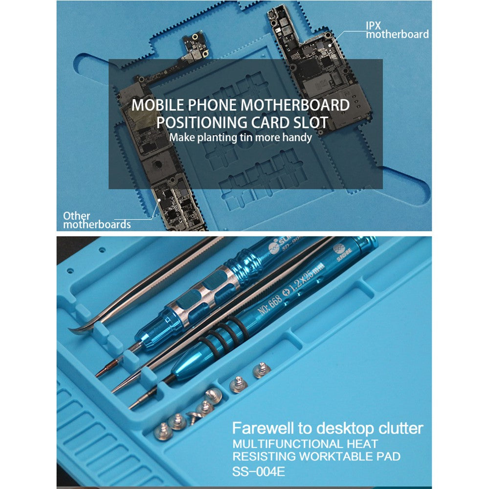 SUNSHINE SS-004E Multi-Functional Repair Station Insulation Silicone Pad Maintenance Platform with Magnetic