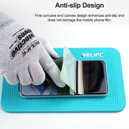 RELIFE RL-004DM Anti-Slip Pad for Phone Film Application Silicone Mat with Camera Cut Out