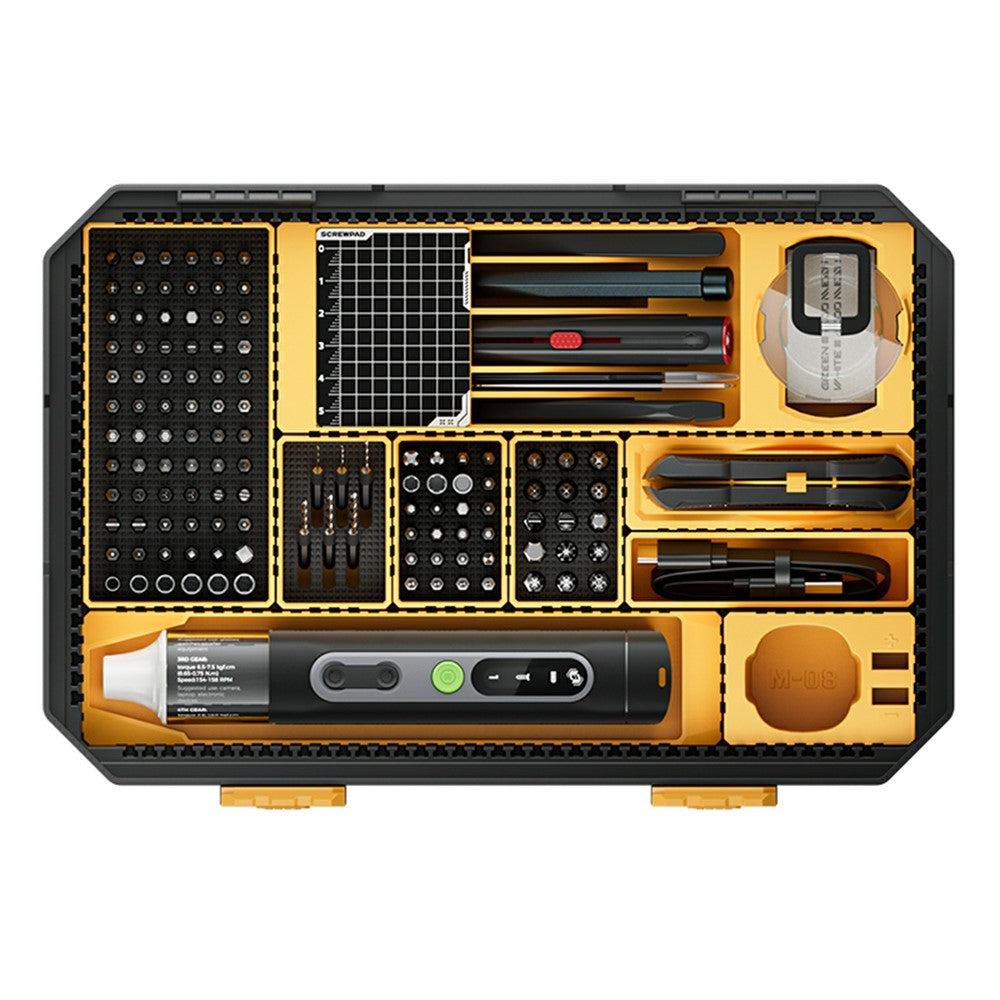 JAKEMY JM-8198 135 in 1 Multi-Function Repair Tool Kit Set Electric Screwdriver with 117Pcs Bits