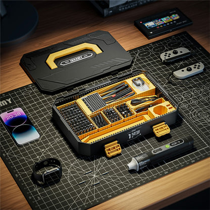 JAKEMY JM-8198 135 in 1 Multi-Function Repair Tool Kit Set Electric Screwdriver with 117Pcs Bits