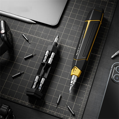 JAKEMY JM-8197 16 in 1 Manual Screwdriver Set Precision Tool Kit with 14Pcs Bits and Anti Slip Handle