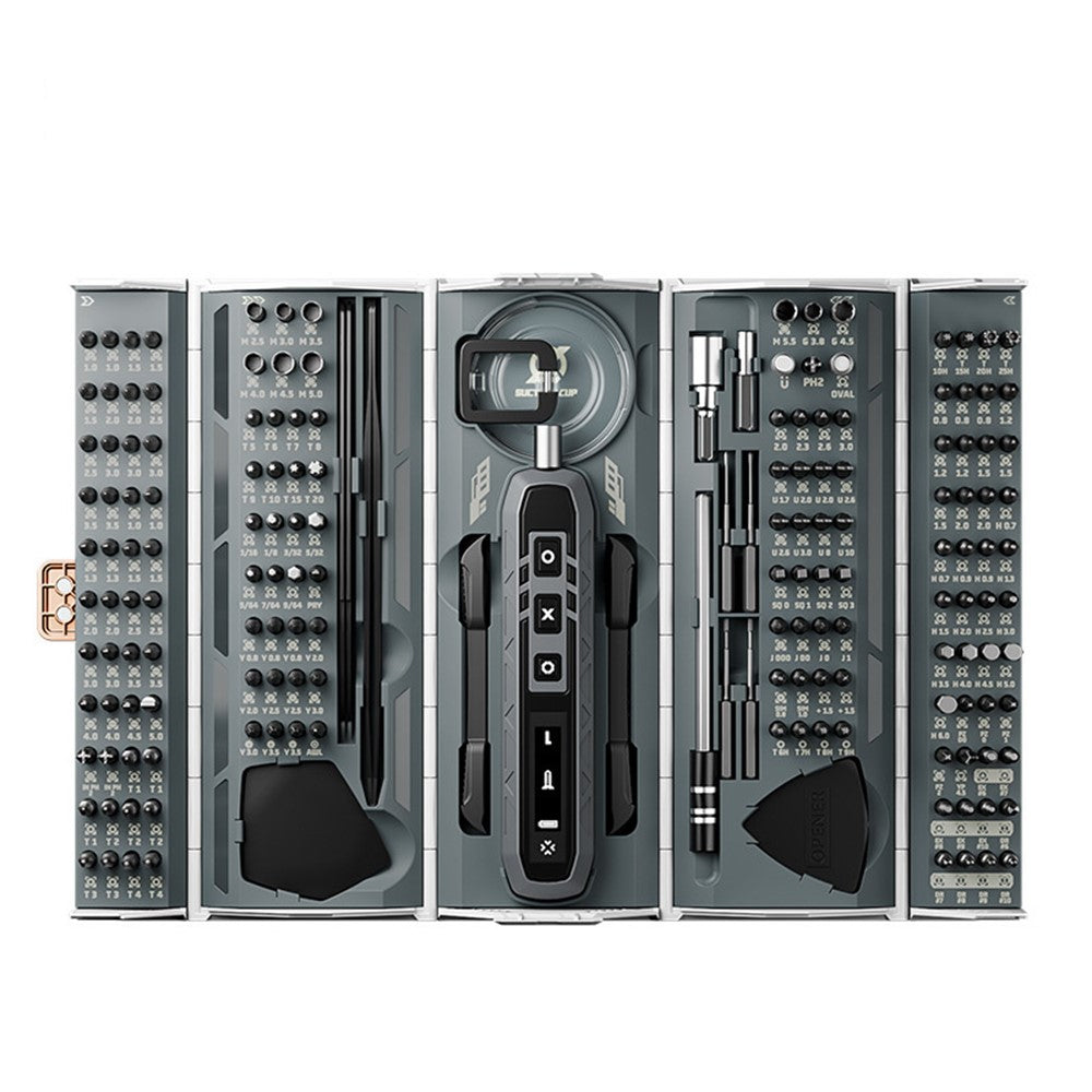 JAKEMY JM-8193 180 in 1 Mini Electric Screwdriver Toolkit Magnetic Bits Household Phone PC Repair Hand Tools