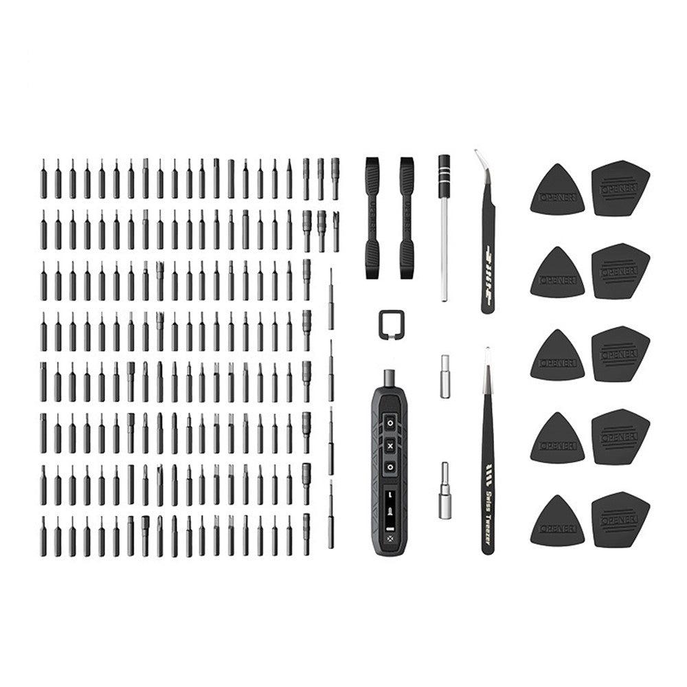 JAKEMY JM-8193 180 in 1 Mini Electric Screwdriver Toolkit Magnetic Bits Household Phone PC Repair Hand Tools