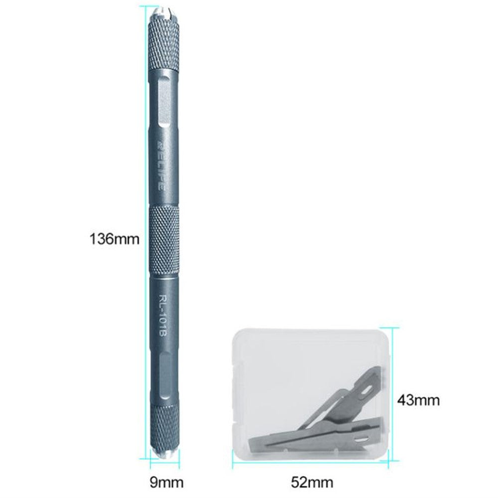 RELIFE RL-101B 8 in 1 CPU Knife Set Motherboard IC Repair Blade Phone Maintenance Tools