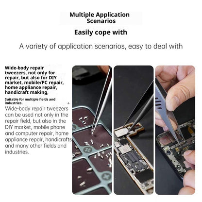 LB TOOL WBT-01 Wide Body Tweezers for Electronics Repair DIY Crafts