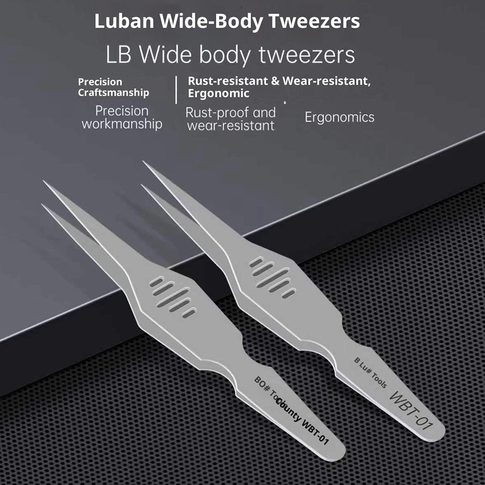 LB TOOL WBT-01 Wide Body Tweezers for Electronics Repair DIY Crafts