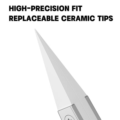 LUOWEI Hard Insulated Ceramic Tweezers for Circuit Board Repair