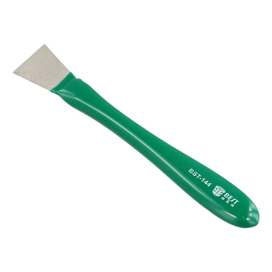 BEST BST-144 Non-Magnetic Metal Scraper with Rubber Handle for Adhesive Removal Tin Scraping Prying Tool