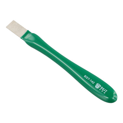BEST BST-142 Non-Magnetic Metal Scraper with Rubber Handle for Adhesive Removal Tin Prying Tool
