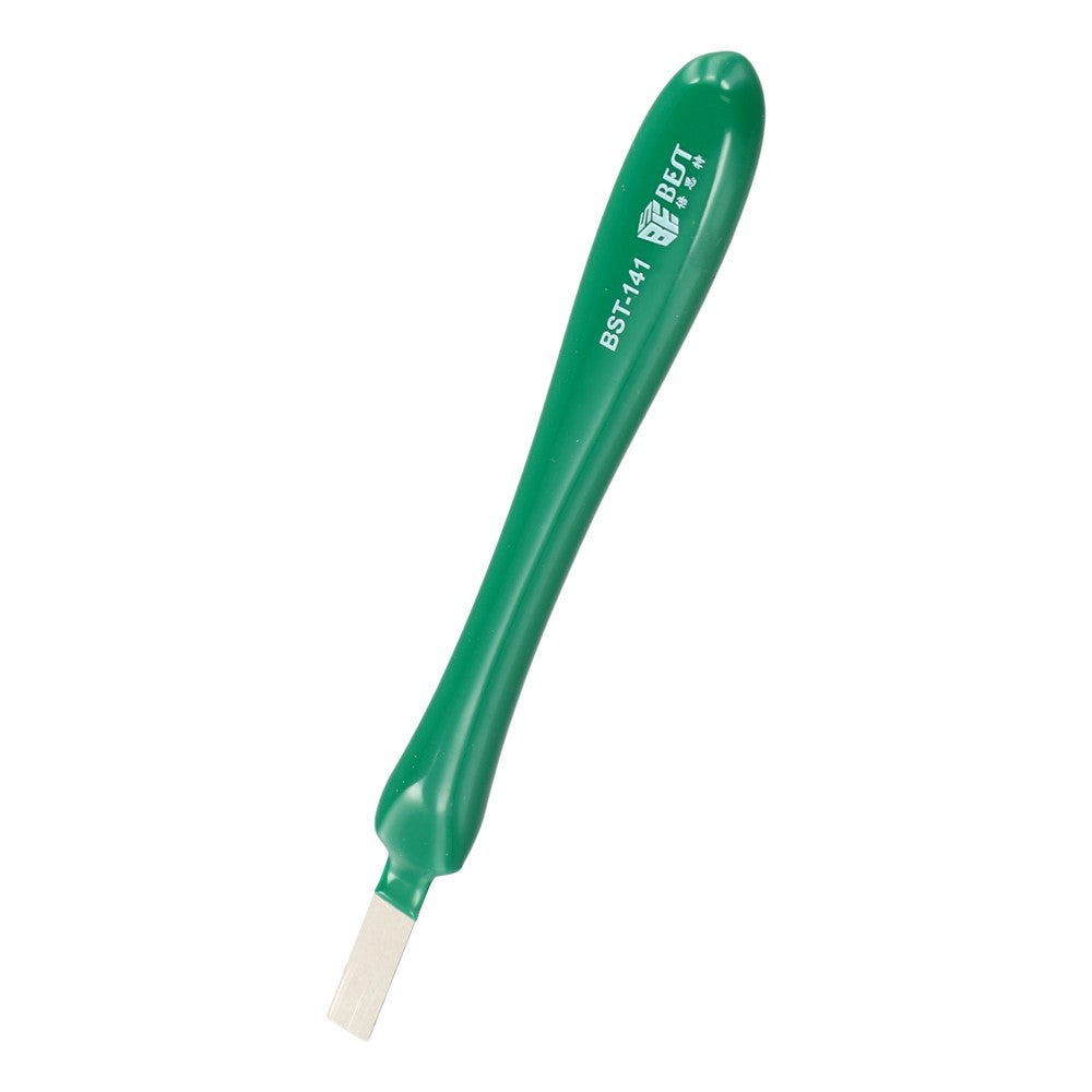BEST BST-141 Non-Magnetic Metal Scraper Pry Tool with Rubber Handle for Adhesive Removal  /  Tin Scraping