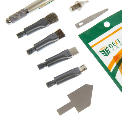 BEST-85 Multifunctional Phone Repair Tool Kit Craft Pen Carving Knife Set for PCB Repair Chip Cleaning