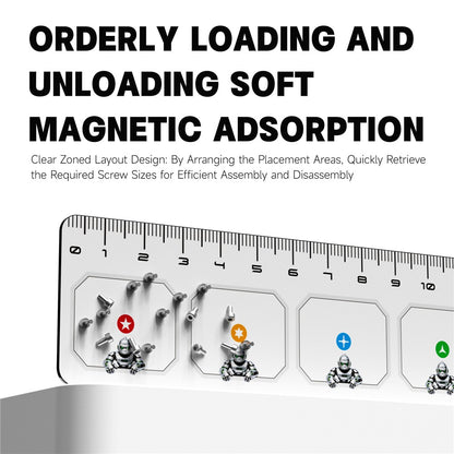 LUOWEI LW-333 Double-Sided Magnetic Screw Organizer Mat For Small Parts Storage