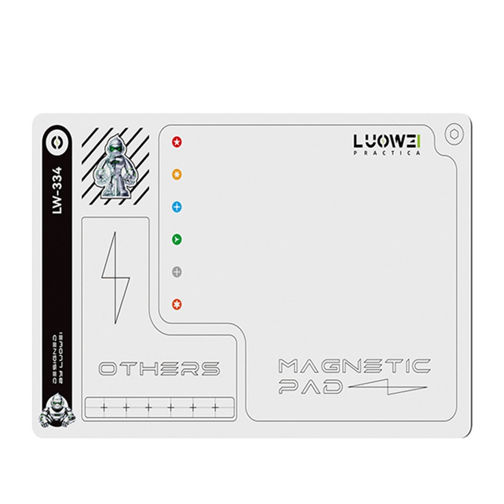 LUOWEI LW-334 Magnetic Screwdriver Mat Double Sided Screw Organizer Tool Sorting Pad Waterproof