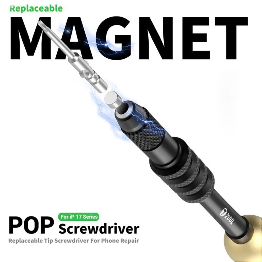 2UUL SD87 For iPhone 17 Series Screwdriver Interchangeable Tip Magnetic Precision Screwdriver