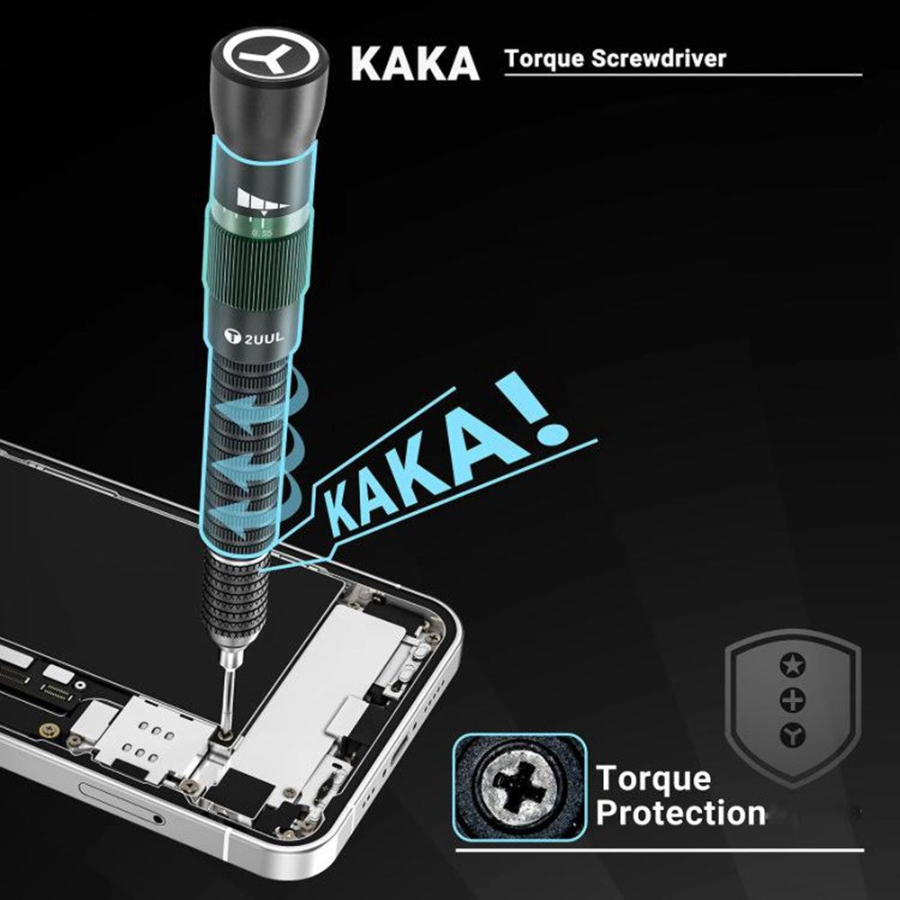 2UUL KAKA Adjustable Torque Magnetic Screwdriver Precision Tool with Anti Slip Handle
