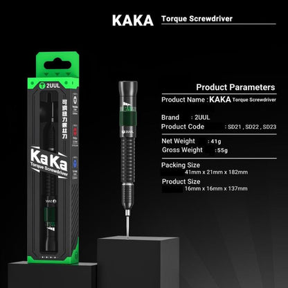 2UUL KAKA Adjustable Torque Magnetic Screwdriver Precision Tool with Anti Slip Handle