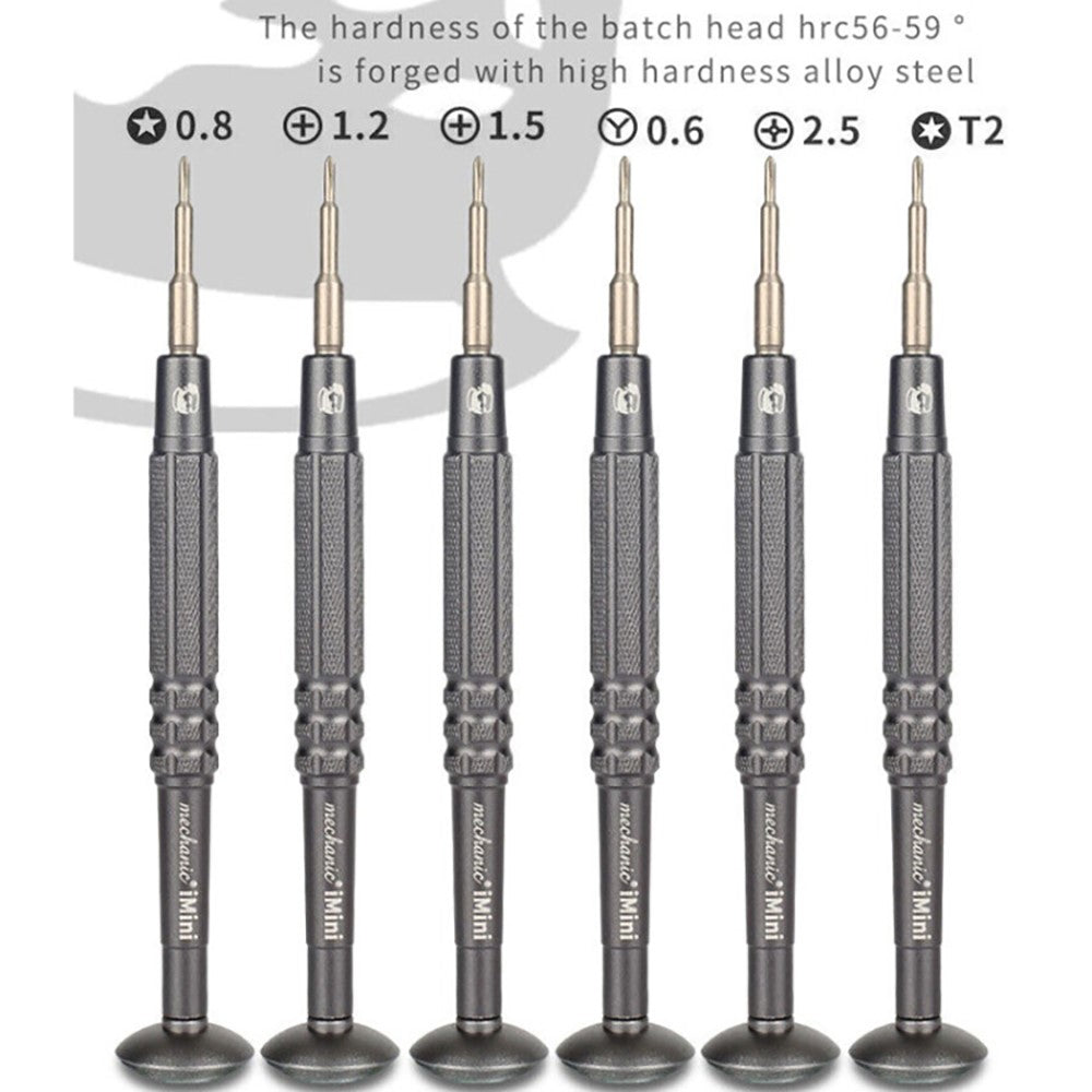 MECHANIC Mini Screwdriver for Watch / Glasses / Phone Repair Precision Tool with Magnetic Tips, Rotating Bearing